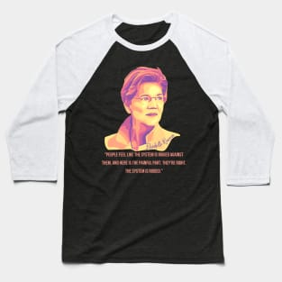 Elizabeth Warren Baseball T-Shirt